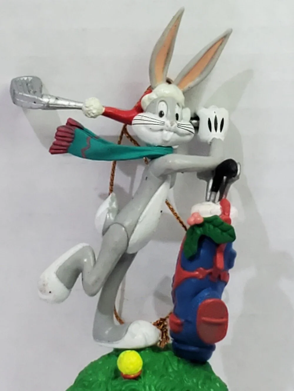WARNER Bros Looney Tunes Bugs Bunny Ornaments Vintage 1995 & 1997 Golf Snowball